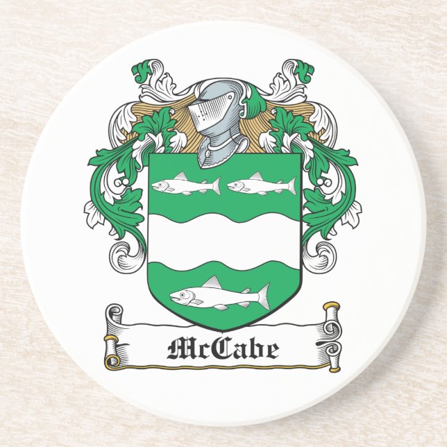 McCabe Family Crest Coaster (Front)