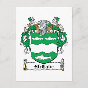 McCabe Family Crest Postcard