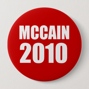 MCCAIN 2010 10 CM ROUND BADGE