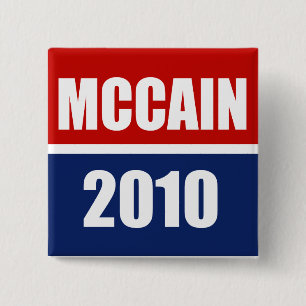 MCCAIN 2010 15 CM SQUARE BADGE