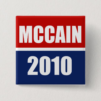 MCCAIN 2010 15 CM SQUARE BADGE