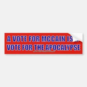 McCain Apocalypse Bumper Sticker
