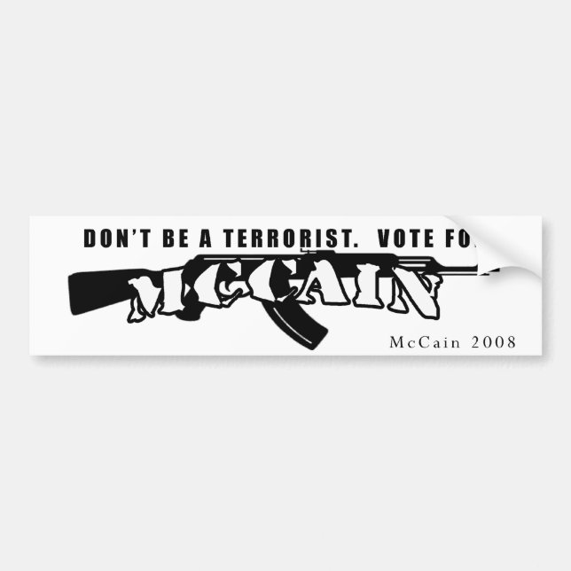 mccain bumper sticker (Front)