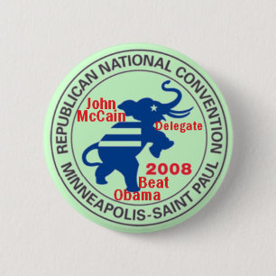 McCAIN Convention anti OBAMA Button