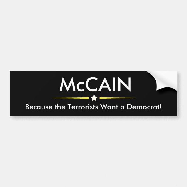 McCAIN for President Bumper Sticker (Front)