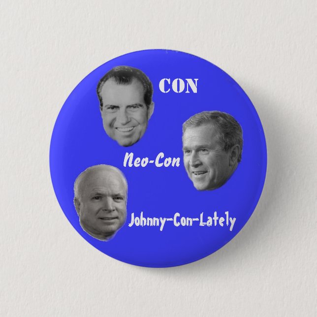 McCain Johnny-Con-Lately Button (Front)