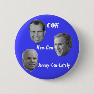 McCain Johnny-Con-Lately Button