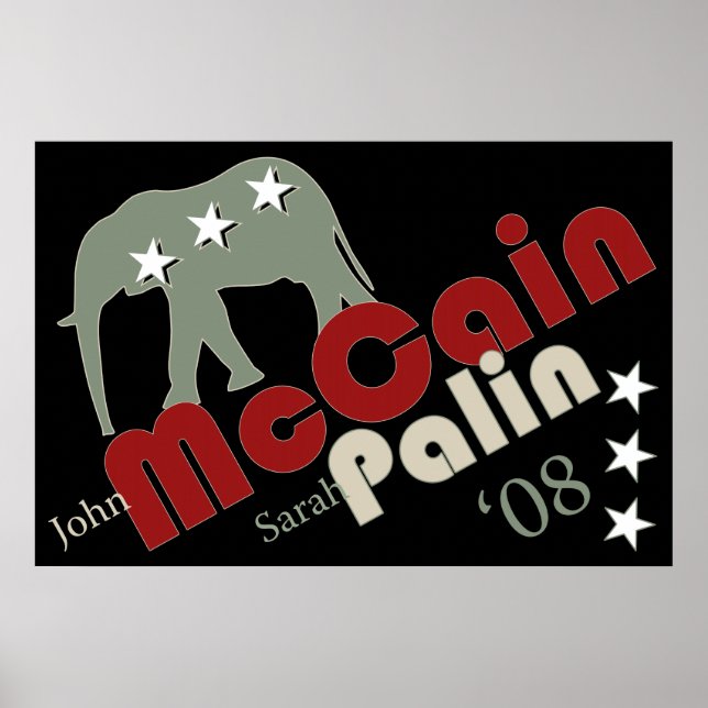 McCain Palin '08 Poster Banner (Front)