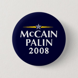 McCain Palin 2008 6 Cm Round Badge