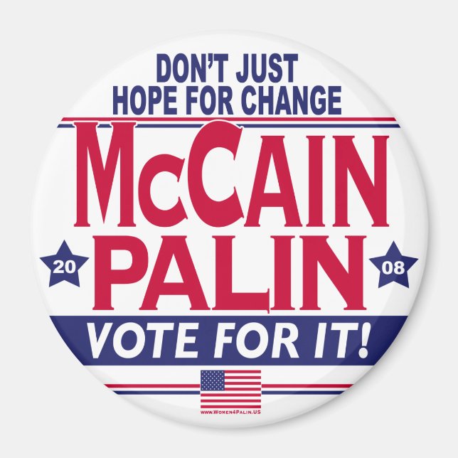 McCain Palin 2008 Magnet (Front)