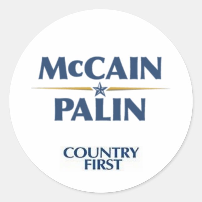 Mccain/Palin Sticker (Front)