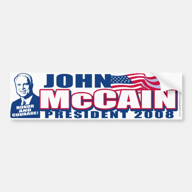 McCain President 2008 Bumper Sticker (Front)