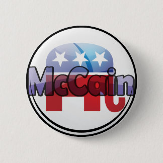 McCain Republican Design 6 Cm Round Badge