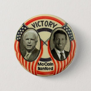 McCain & Sanford 6 Cm Round Badge