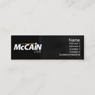 McCain - Skinny Mini Business Card