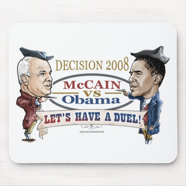 McCain vs Obama Duel Mouse Pad (Front)