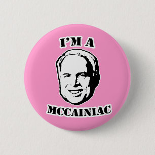 McCainiac Button