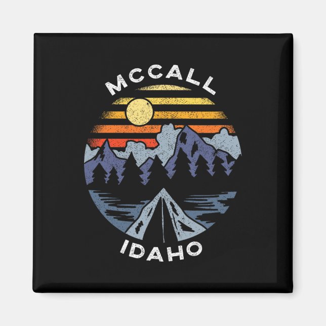 Mccall Idaho Mountains Vacation Camping Souvenir  Magnet (Front)