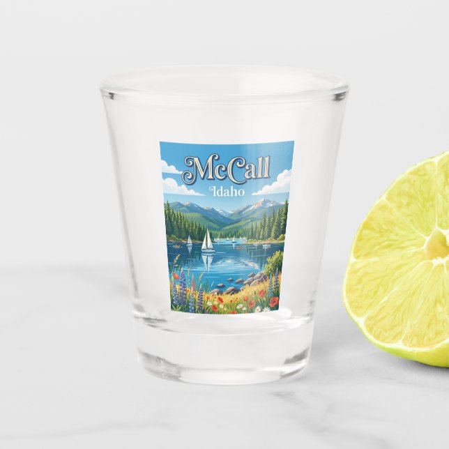 McCall Idaho Shot Glass (Front)