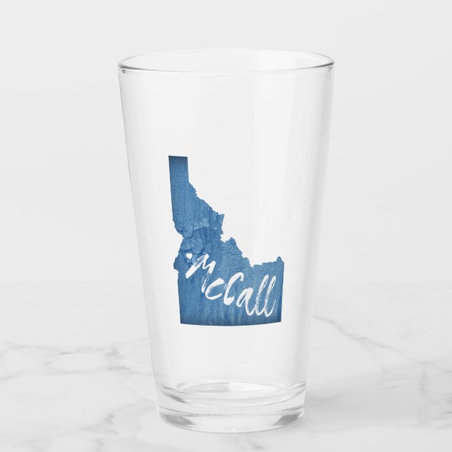 McCall Idaho Wood Grain Glass (Front)