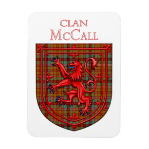 McCall Tartan Scottish Plaid Lion Rampant Magnet