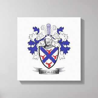 McCallum Family Crest Coat of Arms Canvas Print