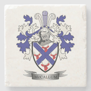 McCallum Family Crest Coat of Arms Stone Coaster