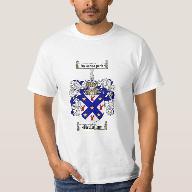 McCallum Family Crest - McCallum Coat of Arms T-Shirt (Front)