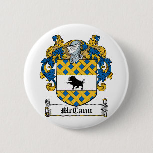 McCann Family Crest 6 Cm Round Badge