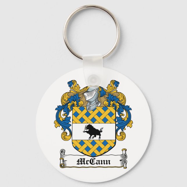 McCann Family Crest Key Ring (Front)