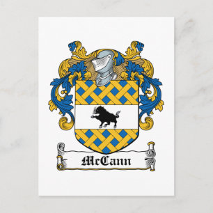McCann Family Crest Postcard