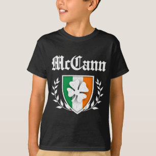McCann Family Shamrock Crest (vintage distressed) T-Shirt