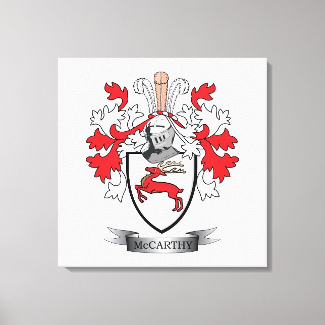 McCarthy Coat of Arms Canvas Print (Front)