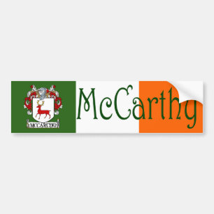 McCarthy Coat of Arms Flag Bumper Sticker