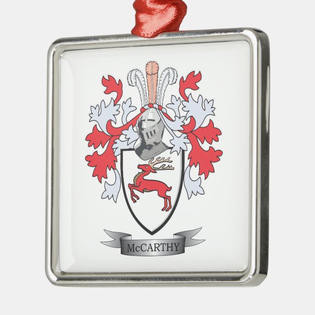 McCarthy Coat of Arms Metal Tree Decoration (Left)