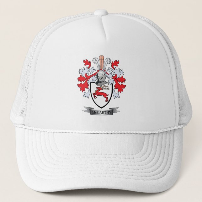 McCarthy-Coat-of-Arms Trucker Hat (Front)