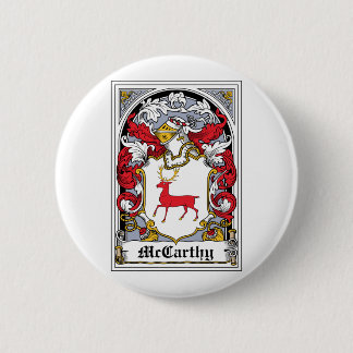 McCarthy Family Crest 6 Cm Round Badge