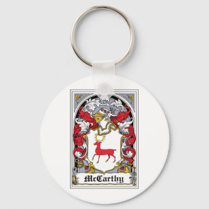 McCarthy Family Crest Key Ring