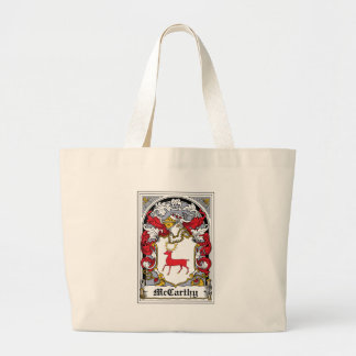McCarthy Family Crest Large Tote Bag