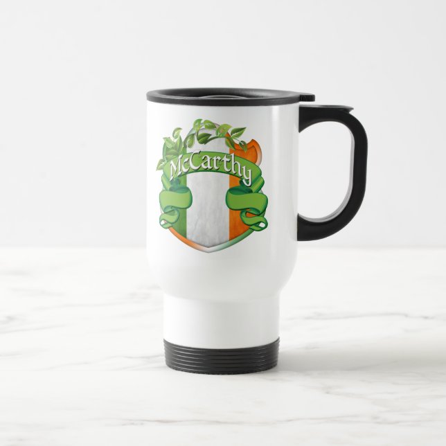 McCarthy Irish Shield Travel Mug (Right)