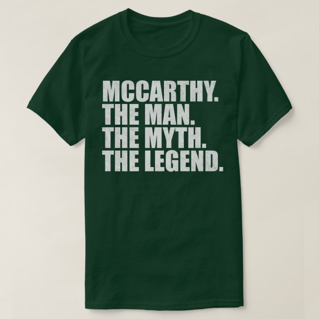 MccarthyMccarthy Family name Mccarthy last Name Mc T-Shirt (Design Front)