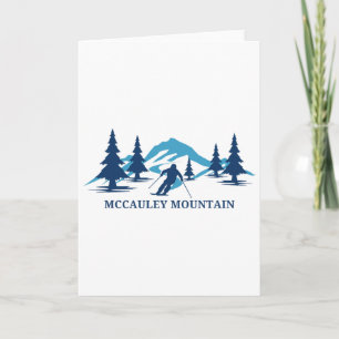 Mccauley Mountain New York Ski Resort Skiing Skier Card