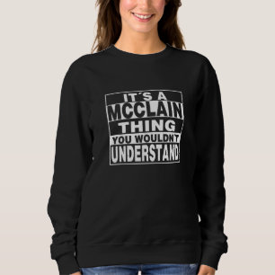 MCCLAIN Surname Personalised Gift Sweatshirt
