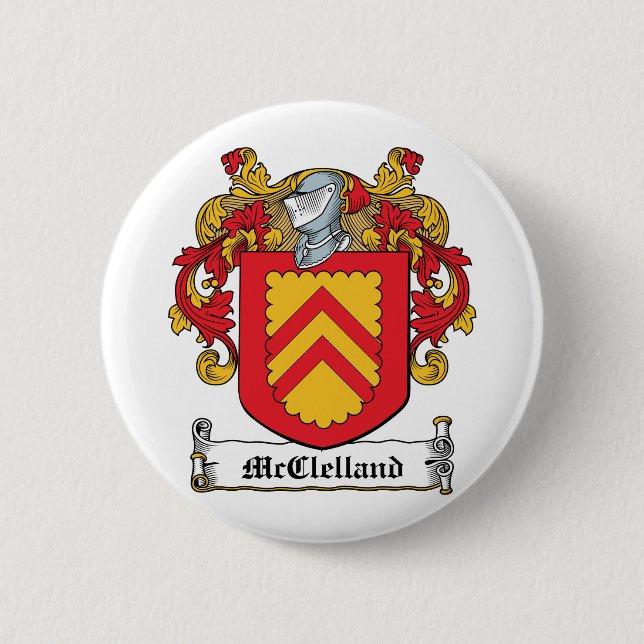 McClelland Family Crest 6 Cm Round Badge (Front)