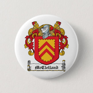 McClelland Family Crest 6 Cm Round Badge