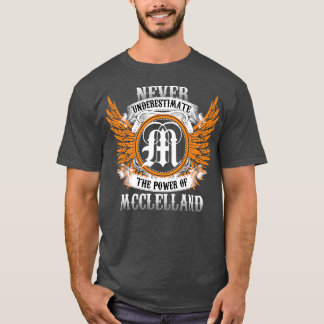 Mcclelland Name Shirt Never Underestimate The Powe
