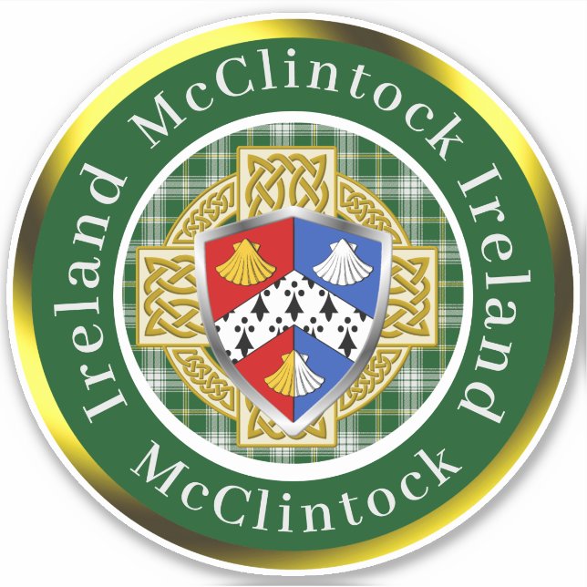 McClintock Shield & Celtic Cross Personalised (Front)