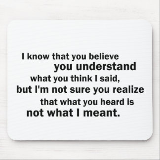 McCloskey on Understanding Mouse Pad