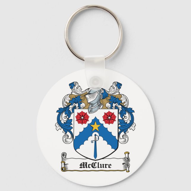 McClure Family Crest Key Ring (Front)