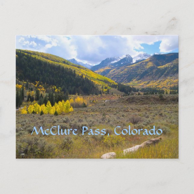 McClure Pass, Colorado Postcard (Front)